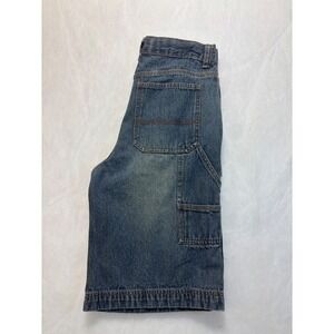 Cherokee Carpenter Fit Denim Shorts Blue Jean, Size 16,‎ Cotton